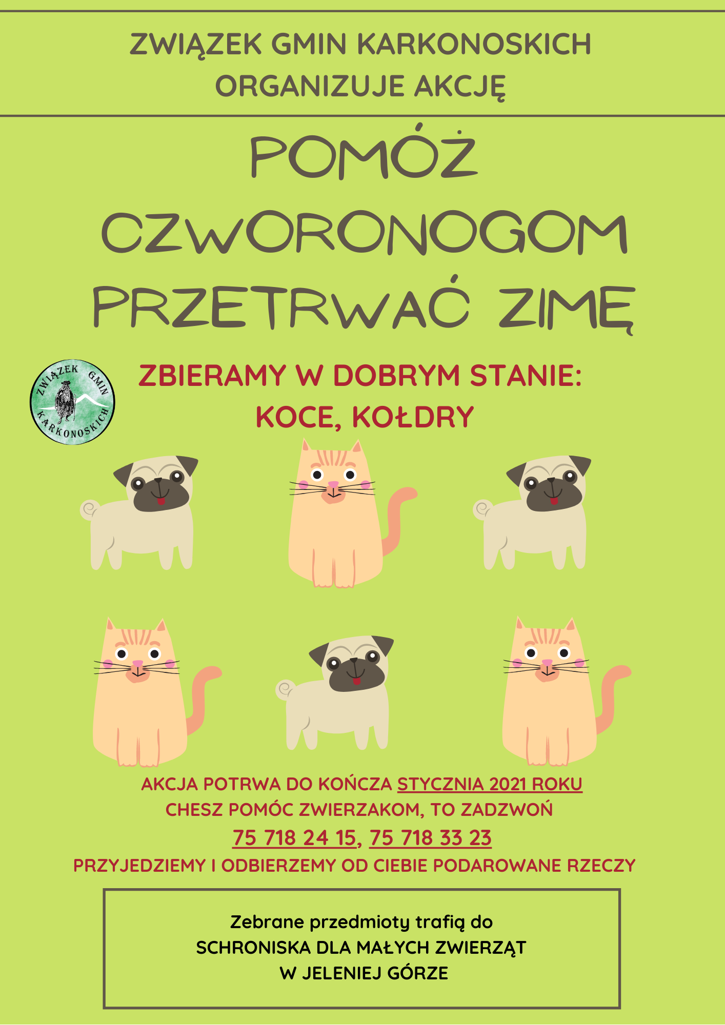 Pom Czworonogom Przetrwa Zim Plakat